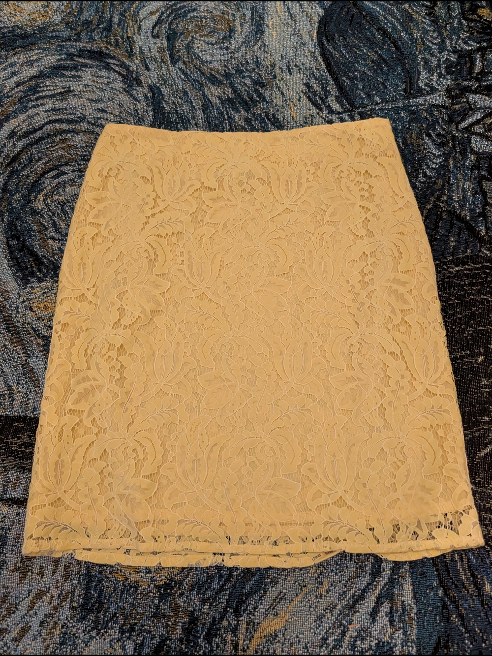 cleo Yellow Lace Pencil Skirt